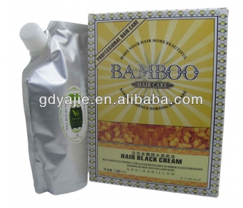 Permanent 100% cover grey hair herbal black color cream black oil natural plant oil ammonia free By GREENHERBALHAIR
